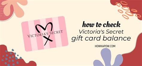 check my victoria secret gift card balance